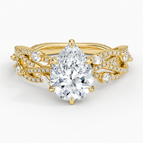 18K Yellow Gold Grand Secret Garden Diamond Ring