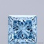 2.07 Ct. Fancy Vivid Blue Princess Lab Grown Diamond
