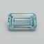 1.02 Ct. Fancy Intense Blue Emerald Lab Grown Diamond