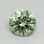 0.7 Ct. Fancy Vivid Pacific Green Round Lab Grown Diamond