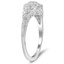 The Zelie Ring, smalltop view on a hand
