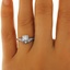 The Ramona Matched Set, smallzoomed in top view on a hand