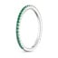 18K White Gold Luxe Ballad Emerald Ring, smallside view