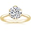 18K Yellow Gold Caliana Ring, smalltop view