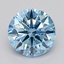 0.71 Ct. Fancy Vivid  Blue Round Lab Grown Diamond