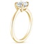 18K Yellow Gold Elle Solitaire Ring, smallside view
