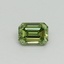 0.30 Ct. Fancy Vivid Green Emerald Lab Grown Diamond