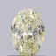 0.70 Ct. Fancy Light Yellow Oval Lab Grown Diamond