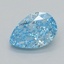 0.58 Ct. Fancy Vivid  Blue Pear Lab Grown Diamond