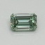 0.45 Ct. Fancy Vivid Pacific Green Emerald Lab Grown Diamond