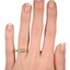 The Pam Ring, smallzoomed in top view on a hand