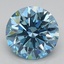 2.10 Ct. Fancy Vivid Blue Round Lab Grown Diamond