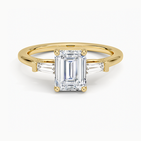 Flush Fit Tapered Baguette Diamond Ring