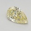 0.59 Ct. Fancy Intense Yellow Pear Lab Grown Diamond