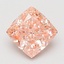 4.07 Ct. Fancy Vivid Pink Cushion Lab Grown Diamond