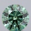 2.51 Ct. Fancy Vivid  Green Round Lab Grown Diamond