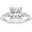 18K White Gold Luxe Cometa Three Stone Diamond Ring (1/3 ct. tw.), smalltop view