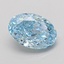 1.28 Ct. Fancy Vivid Blue Oval Lab Grown Diamond