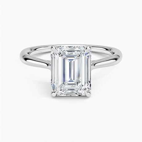 Platinum Freesia Cathedral Solitaire Ring