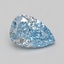 1.59 Ct. Fancy Vivid Blue Pear Lab Grown Diamond