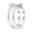 Crescent Nested Diamond Ring, smallside view