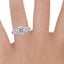 18K White Gold Luxe Secret Garden Diamond Ring (3/4 ct. tw.), smallzoomed in top view on a hand