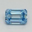 1.33 Ct. Fancy Vivid Blue Emerald Lab Grown Diamond