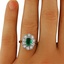 The Adelphia Ring, smalltop view on a hand