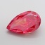 7.45 Ct. Fancy Vivid Red Pear Lab Grown Diamond