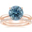 14K Rose Gold Dawn Diamond Ring with Luxe Ballad Diamond Ring (1/4 ct. tw.)