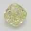 0.77 Ct. Fancy Yellow Cushion Diamond