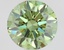 1.03 Ct. Fancy Vivid Green Round Lab Grown Diamond