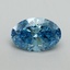 2.41 Ct. Fancy Vivid Blue Oval Lab Grown Diamond
