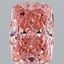 3.04 Ct. Fancy Vivid Pink Cushion Lab Grown Diamond