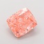 3.07 Ct. Fancy Vivid Pink Cushion Lab Grown Diamond