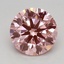 0.96 Ct. Fancy Vivid Pink Round Lab Grown Diamond