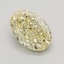 1.09 Ct. Fancy Intense  Yellow Oval Lab Grown Diamond
