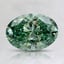 1.12 Ct. Fancy Vivid Pacific Green Oval Lab Grown Diamond
