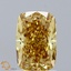 1.51 Ct. Fancy Vivid Yellow Cushion Lab Grown Diamond