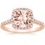 14K Rose Gold Odessa Halo Diamond Ring (1/5 ct. tw.), smalltop view