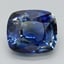 8.6x7.6mm Blue Cushion Sapphire