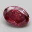 3.09 Ct. Fancy Deep Pink Oval Lab Grown Diamond