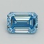 2.22 Ct. Fancy Vivid Blue Emerald Lab Grown Diamond