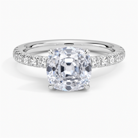 French Pavé Diamond Ring