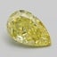 5.05 Ct. Fancy Intense  Yellow Pear Lab Grown Diamond