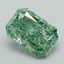 1.27 Ct. Fancy Vivid Green Radiant Lab Grown Diamond