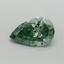 0.41 Ct. Fancy Vivid Pacific Green Pear Lab Grown Diamond