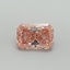 1.07 Ct. Fancy Vivid Pink Radiant Lab Grown Diamond