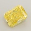1.25 Ct. Fancy Vivid Yellow Radiant Lab Grown Diamond
