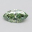 0.64 Ct. Fancy Vivid Green Marquise Lab Grown Diamond
